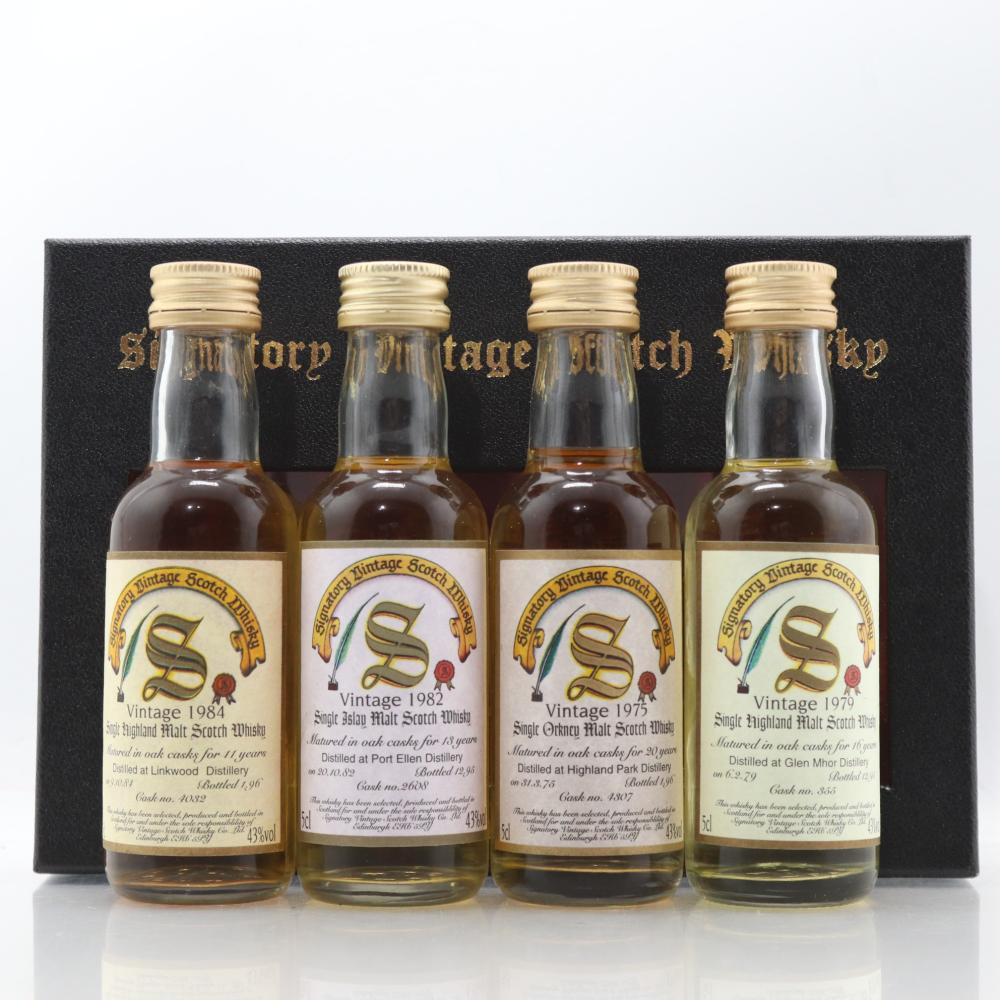 Signatory Vintage Miniature Gift Set 4 x 5cl / includes Port Ellen