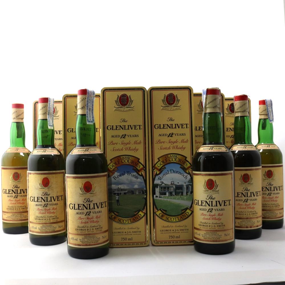 Glenlivet 12 Year Old Classic Golf Courses 6 x 75cl
