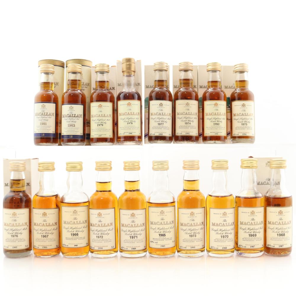 Macallan 1965-1982 18 Year Old 18 x Miniature 5cl