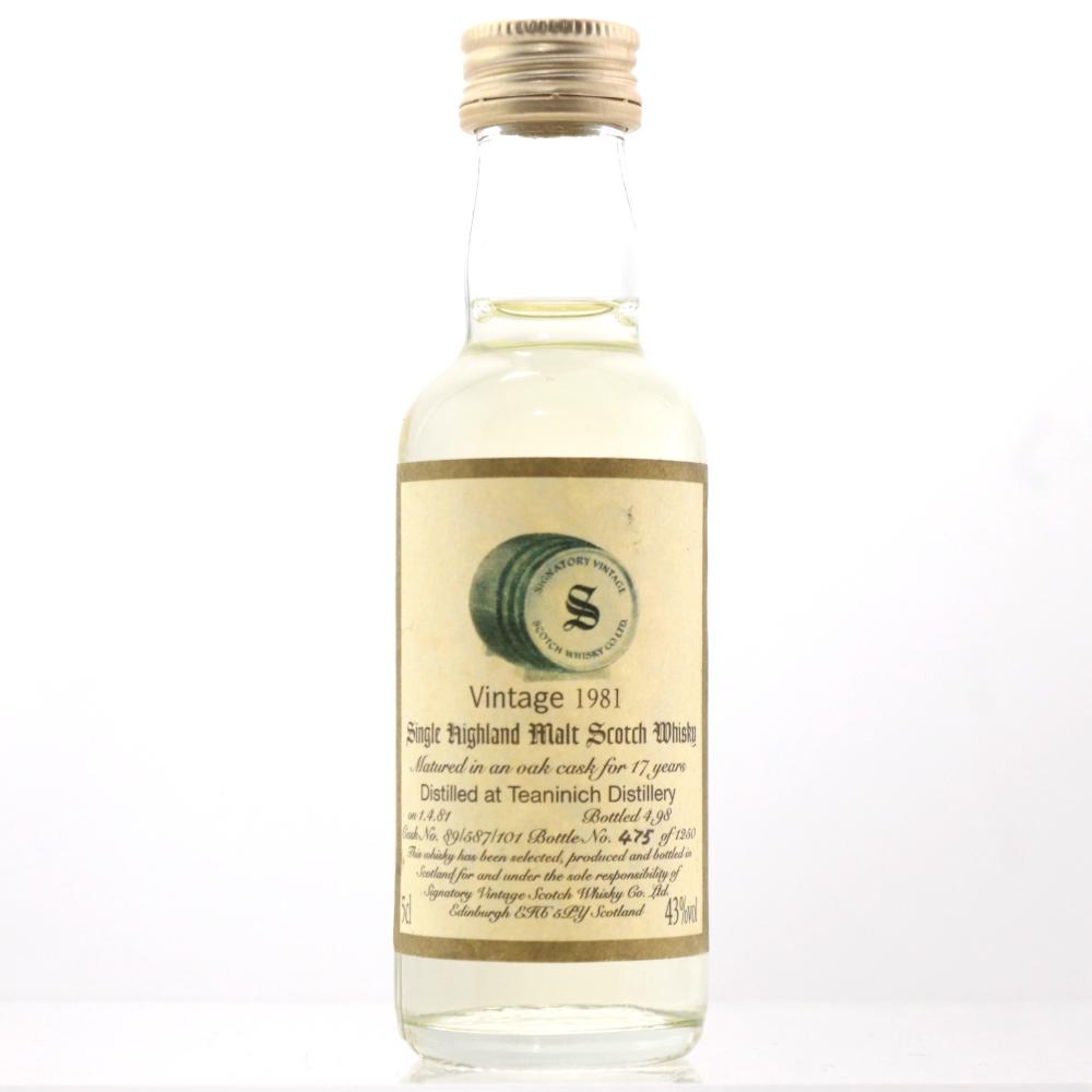 Teaninich 1981 Signatory Vintage 17 Year Old Miniature 5cl