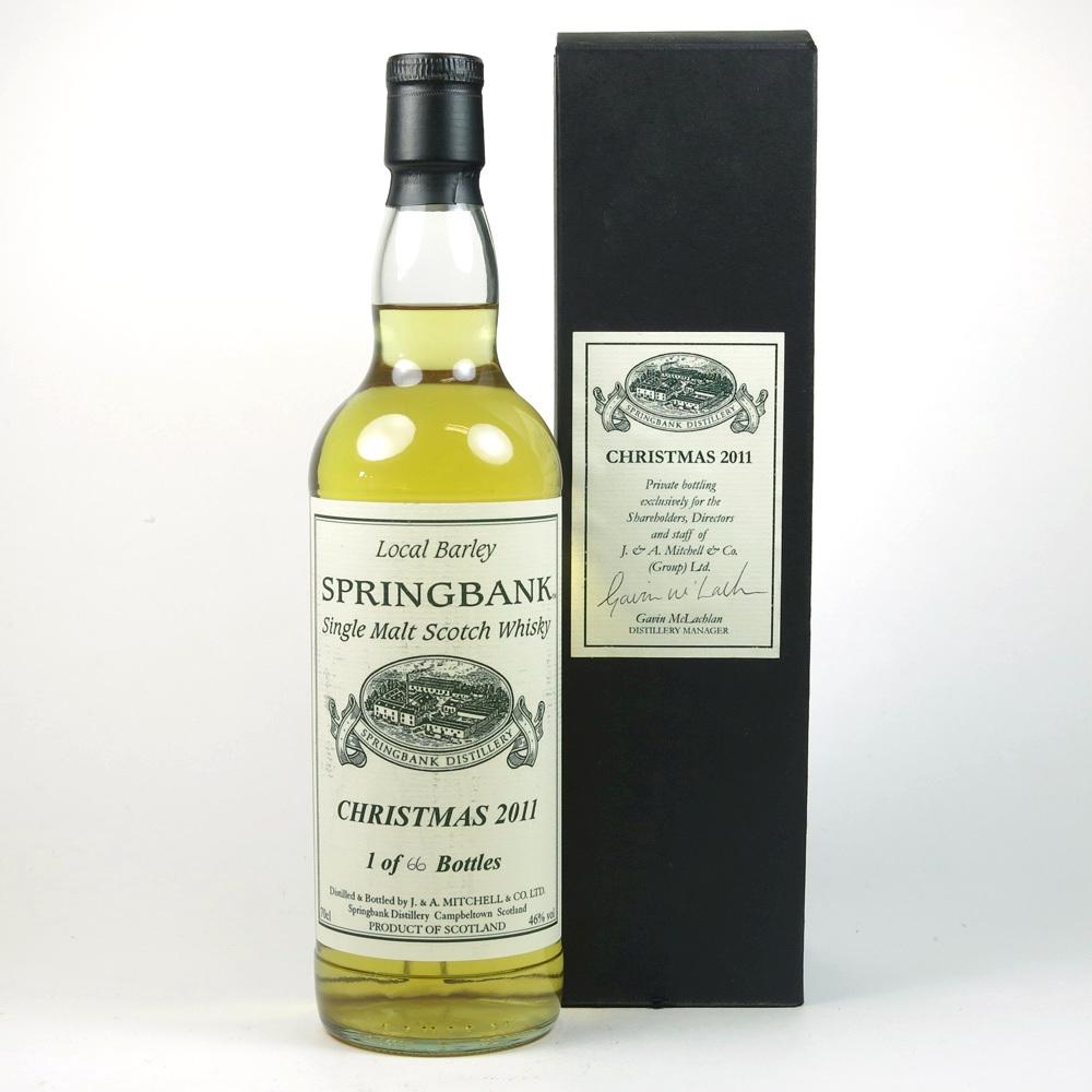 Springbank Local Barley Chirstmas 2011 / 1 of 66 Bottles
