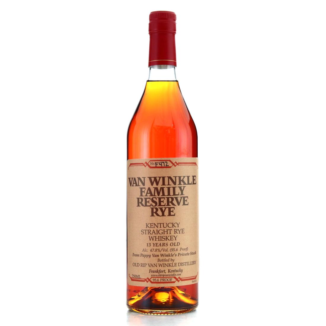 Pappy Van Winkle 13 Year Old Family Reserve Rye / 2015 Release Whisky ...