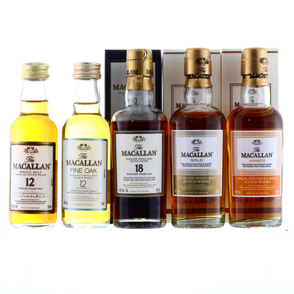 Macallan Miniature Selection 5 x 5cl / including 18 Year Old