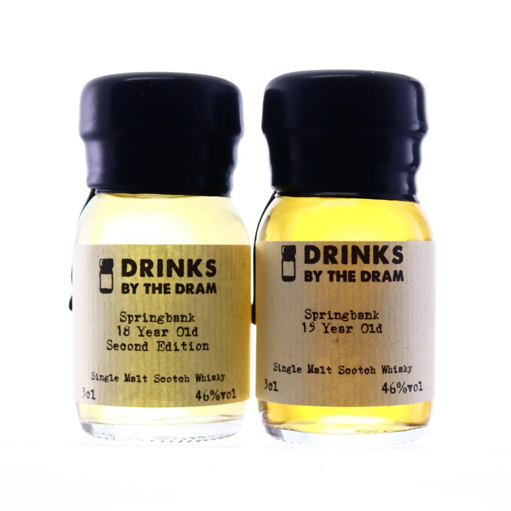 Springbank 15 & 18 Year Old Miniatures 2 x 3cl