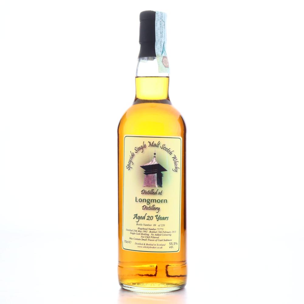 Longmorn 1992 Whisky Broker 20 Year Old