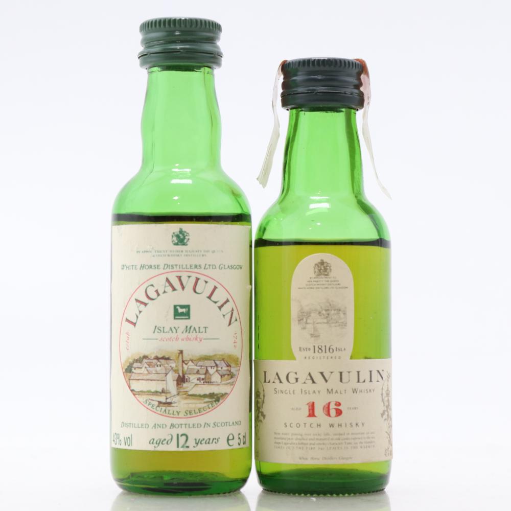 Lagavulin Miniature 2 x 5cl / includes White Horse Bottling