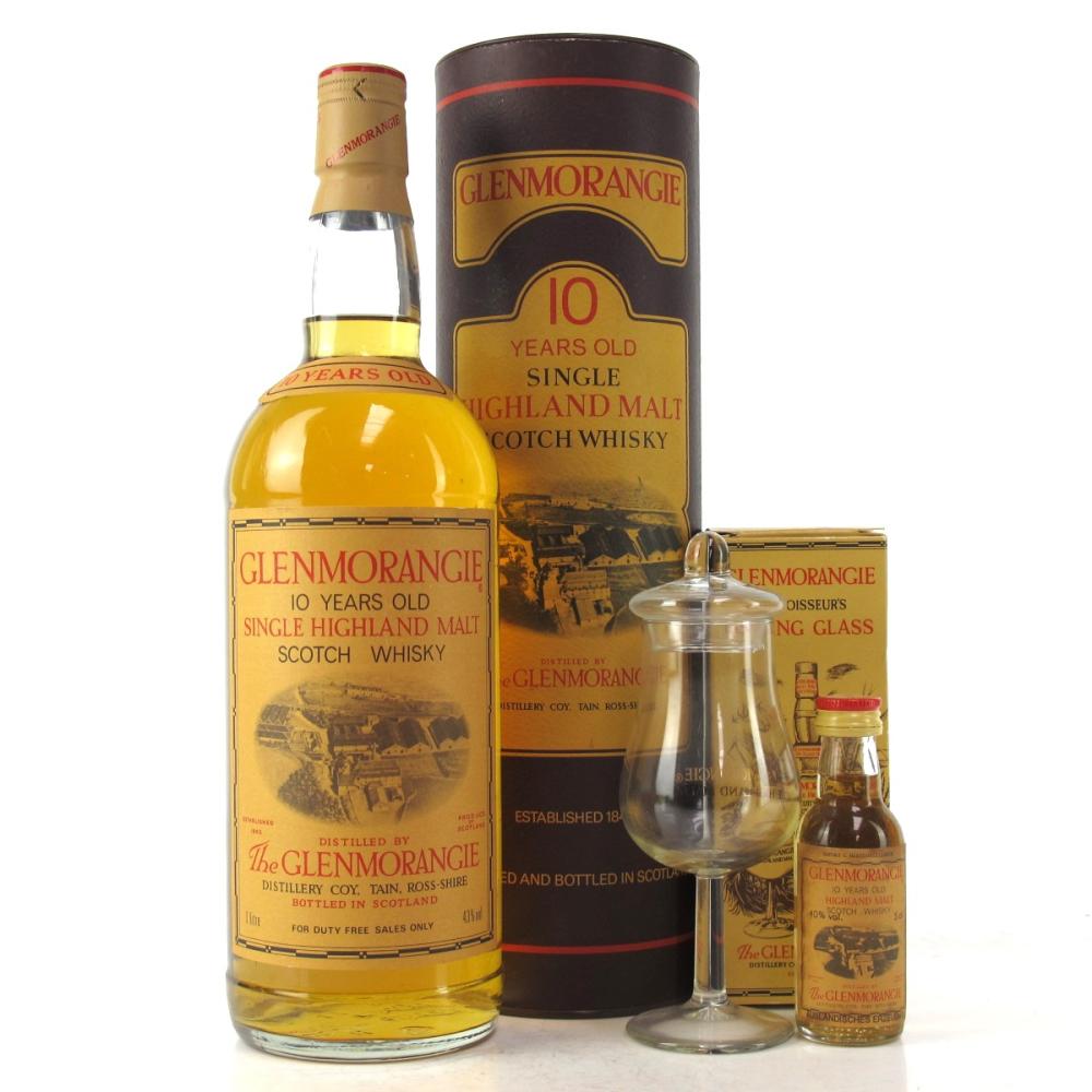 Glenmorangie 10 Year Old 1 Litre / with Miniature 5cl & Tasting Glass