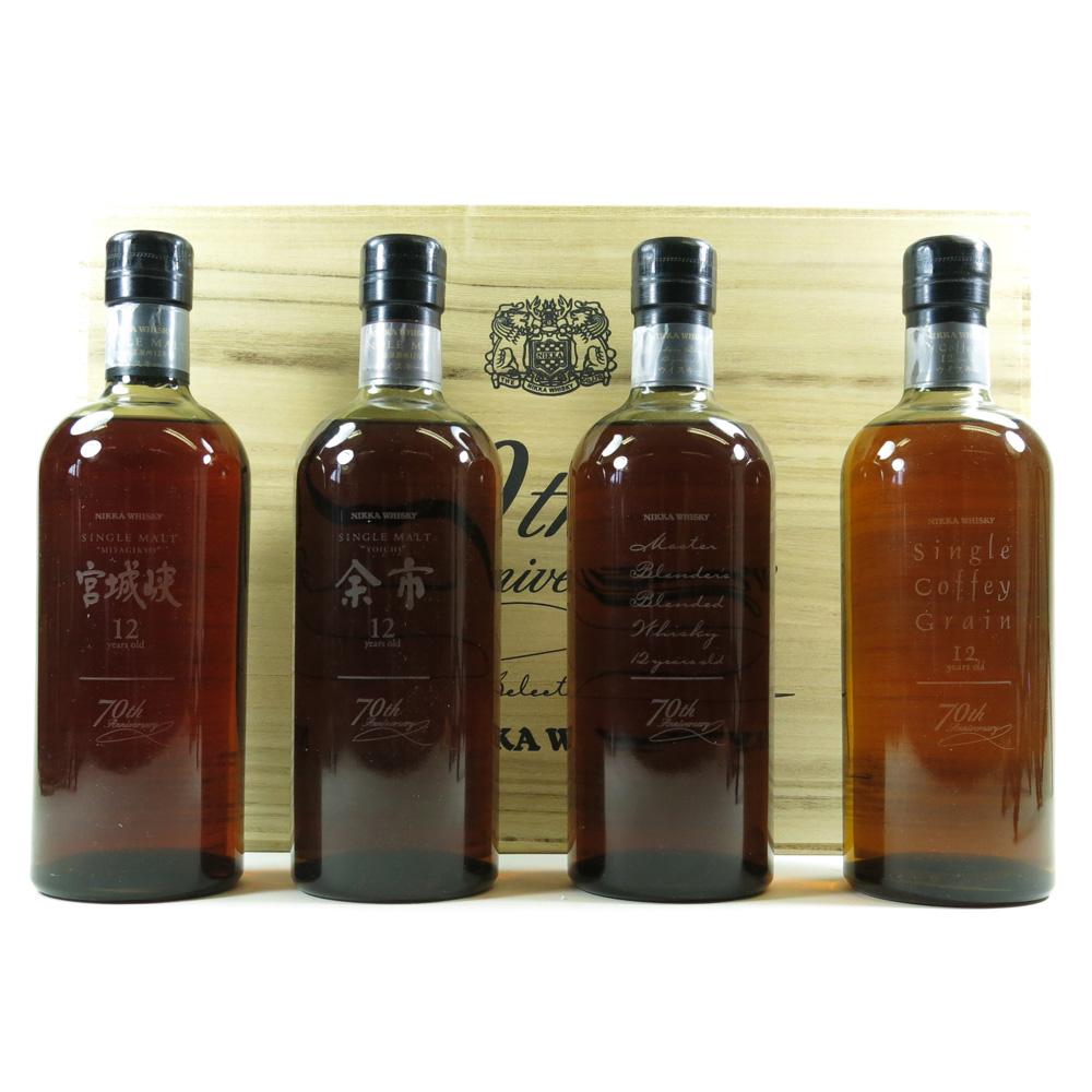 Nikka 70th Anniversary Pack 4 x 70cl 