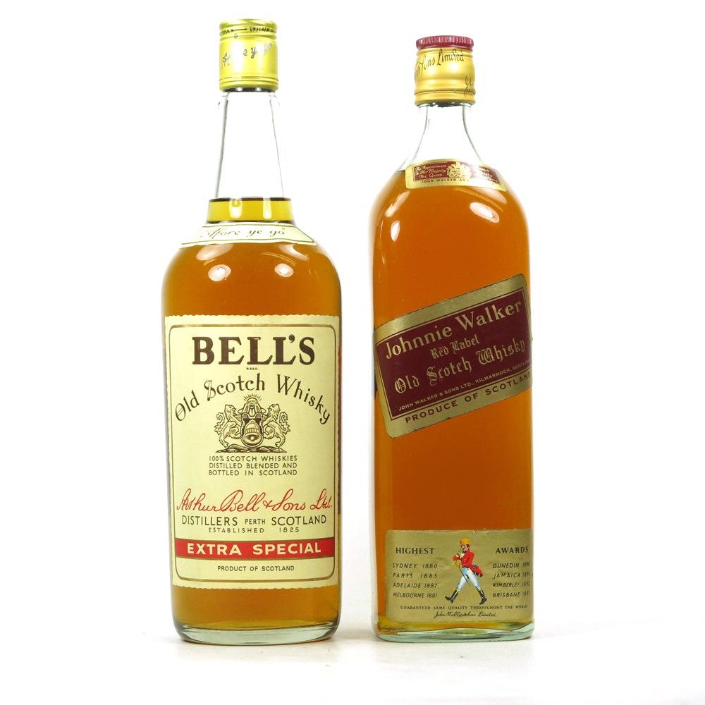 Johnnie Walker Red Label and Bell's Circa 1970s