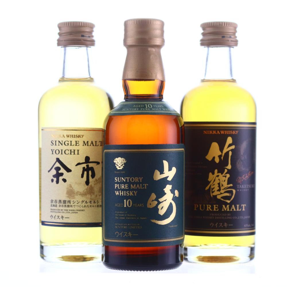 Yamazaki, Yoichi & Taketsuru Miniature x 3