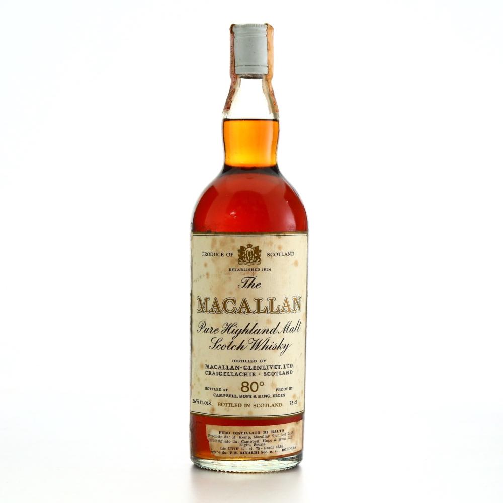 Macallan Campbell, Hope and King 80 Proof / Rinaldi Import