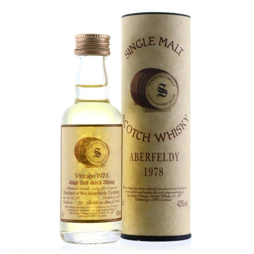 Aberfeldy 1978 Signatory Vintage 14 Year Old Miniature 5cl