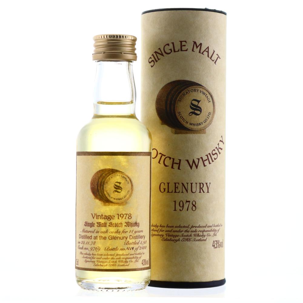 Glenury 1978 Signatory Vintage 14 Year Old Miniature 5cl