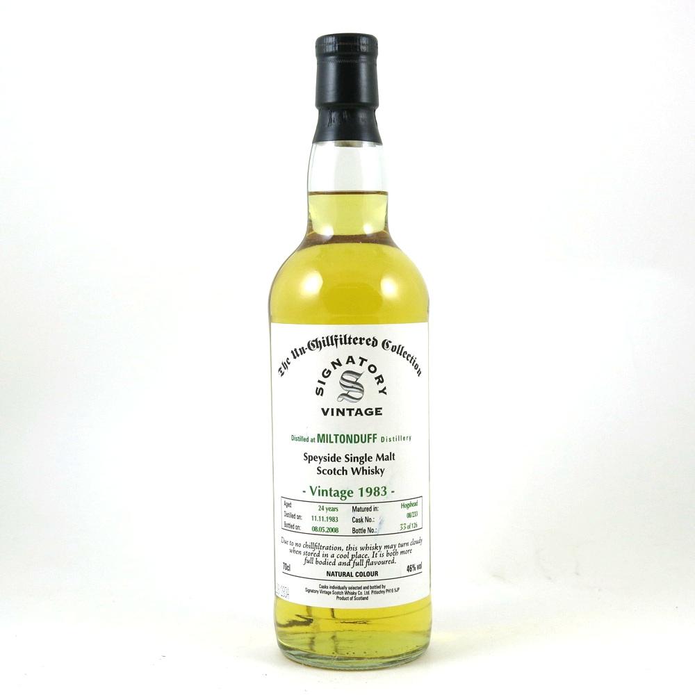 Miltonduff 1983 Signatory Vintage 24 Year Old