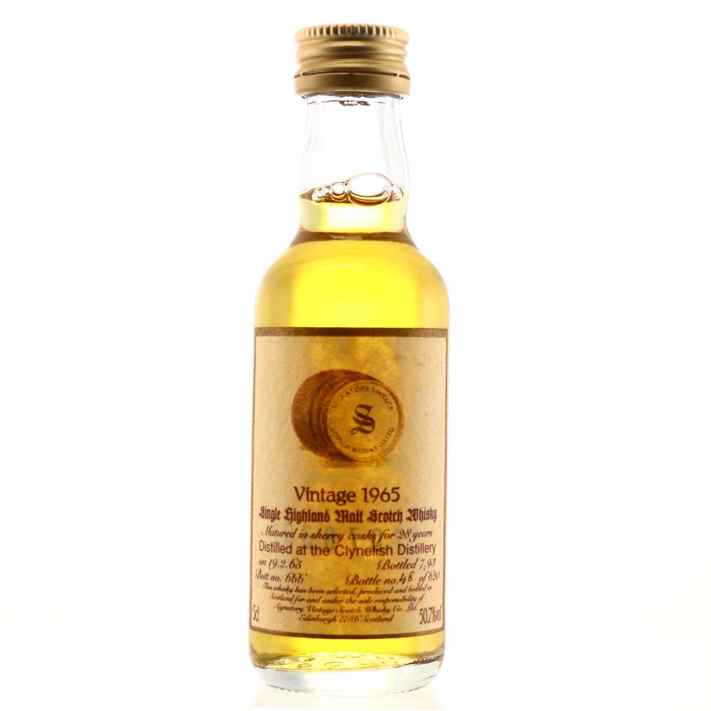 Clynelish 1965 Signatory Vintage 28 Year Old Miniature 5cl