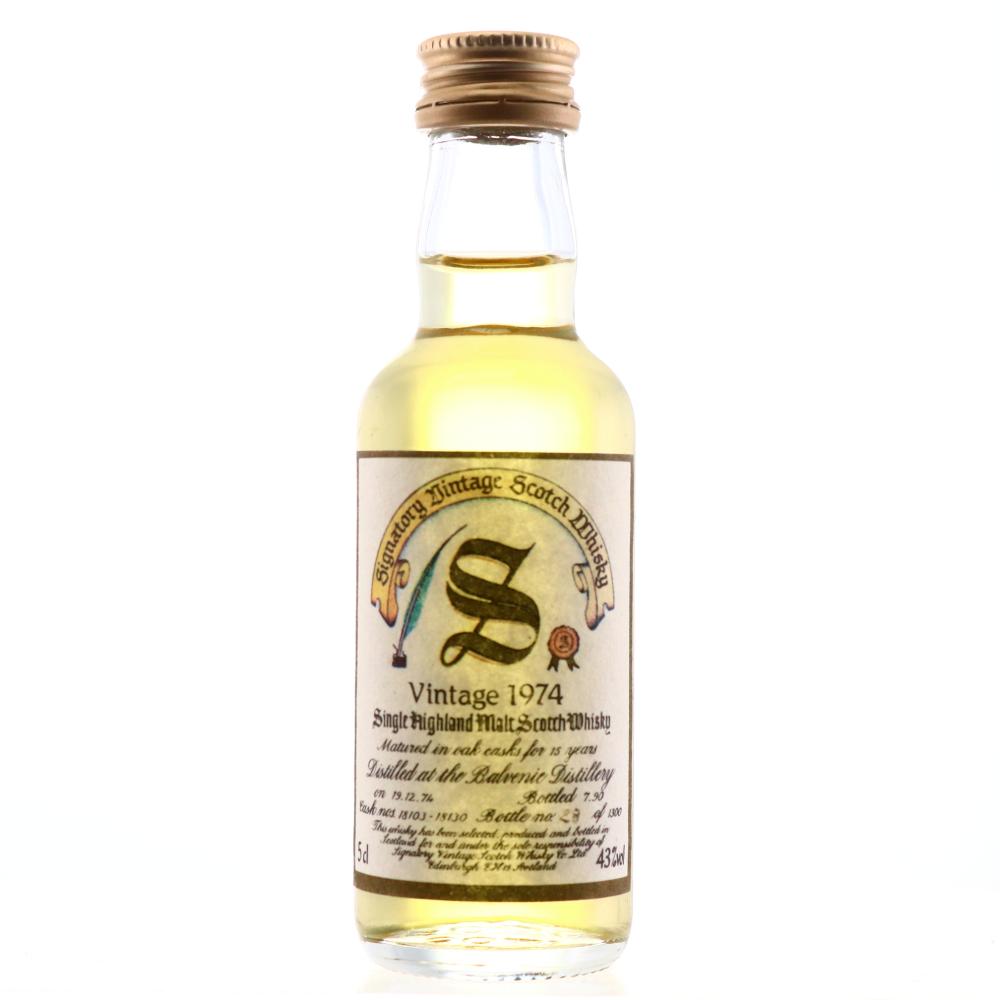 Balvenie 1974 Signatory Vintage 15 Year Miniature 5cl