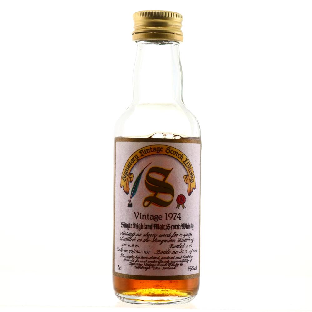 Longrow 1974 Signatory Vintage 15 Year Old Miniature 5cl