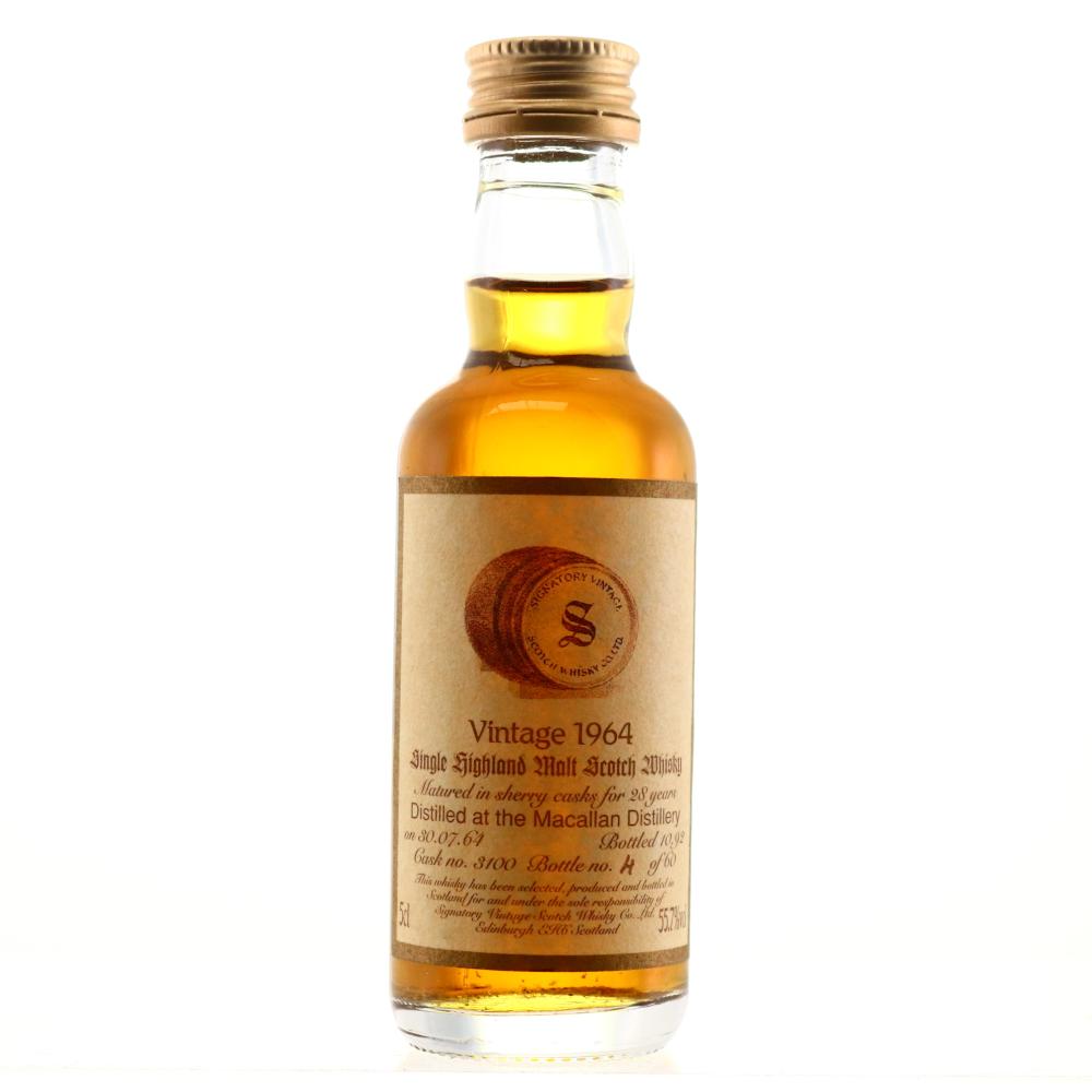 Macallan 1964 Signatory Vintage 28 Year Old Miniature 5cl