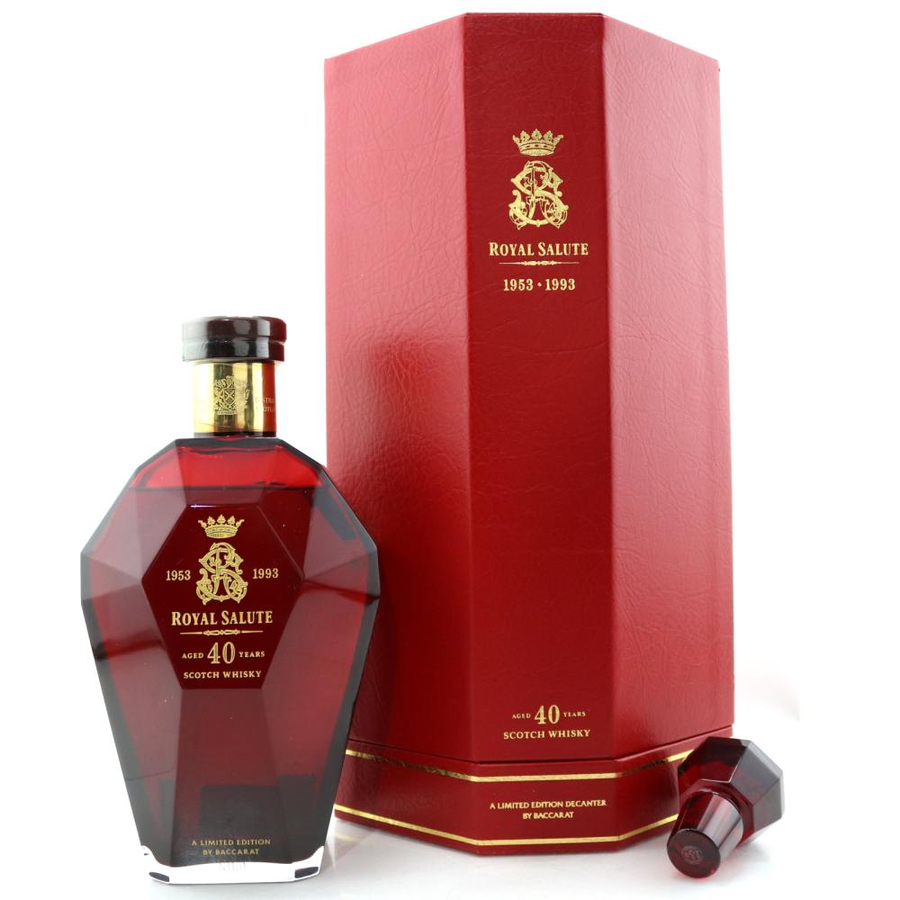 Chivas Royal Salute 40 Year Old Baccarat Decanter 