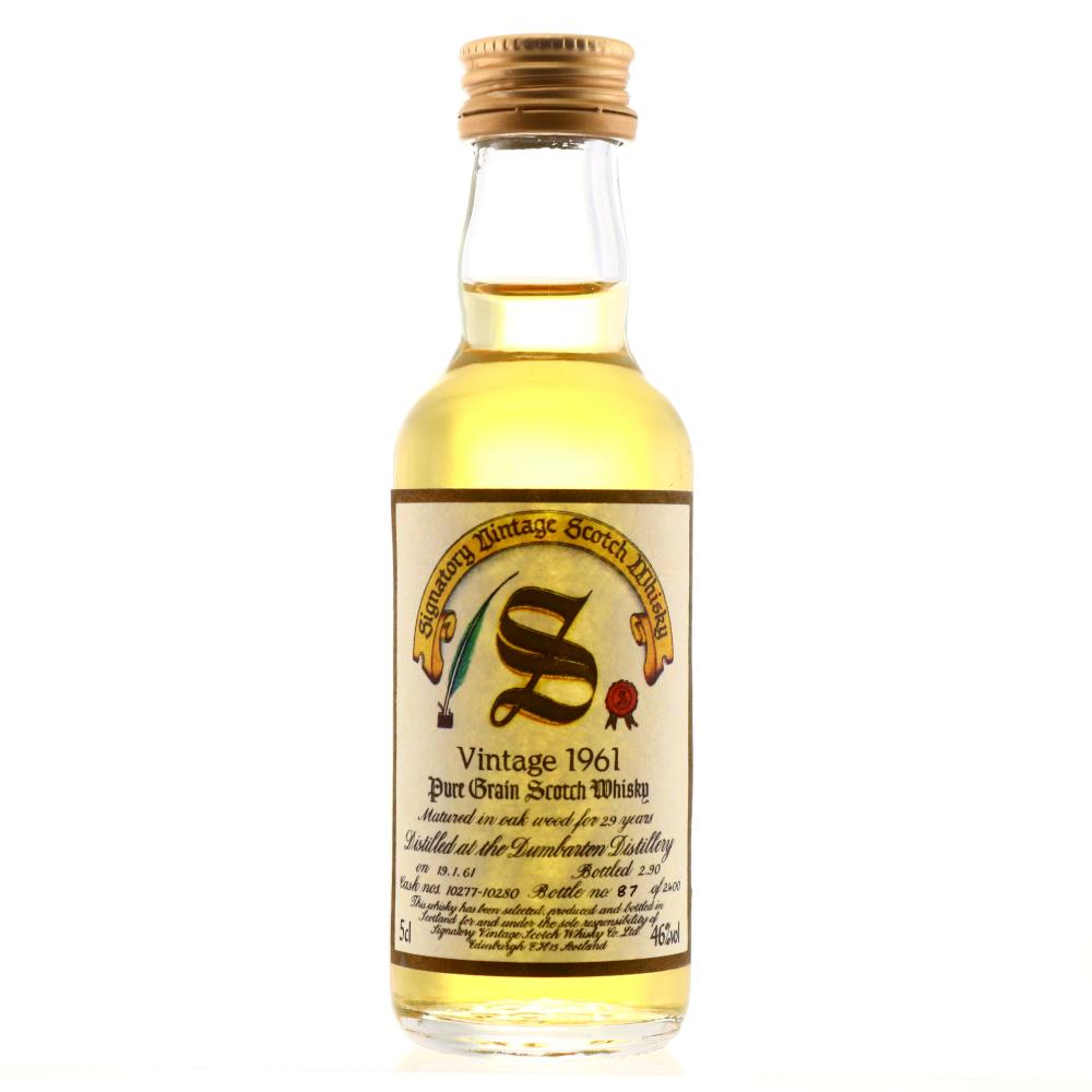 Dumbarton 1961 Signatory Vintage 29 Year Old Miniature 5cl
