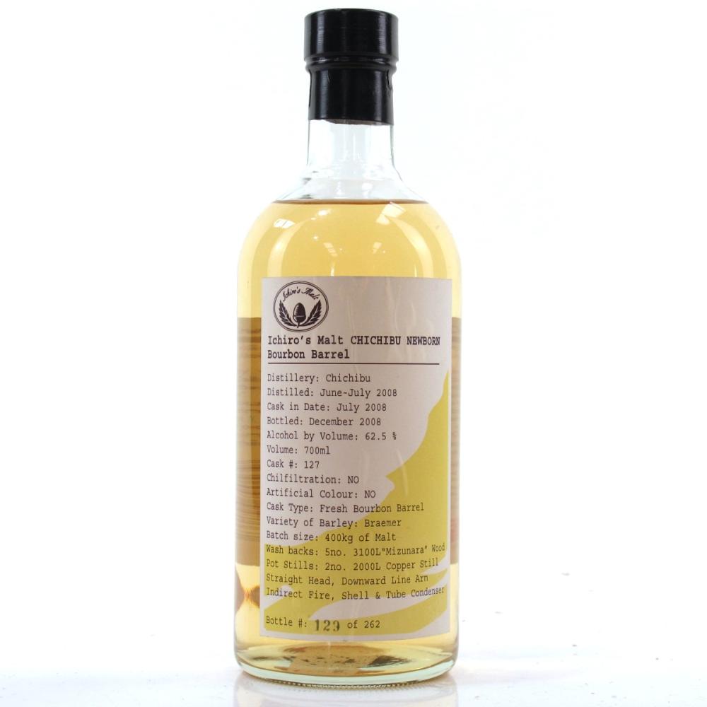 Chichibu 2008 Ichiro's Malt Single Cask #127 / Newborn Bourbon Barrel