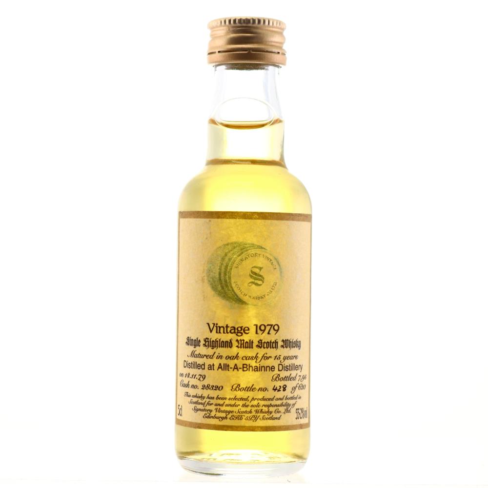 Allt-A-Bhainne 1979 Signatory Vintage 15 Year Old Miniature 5cl