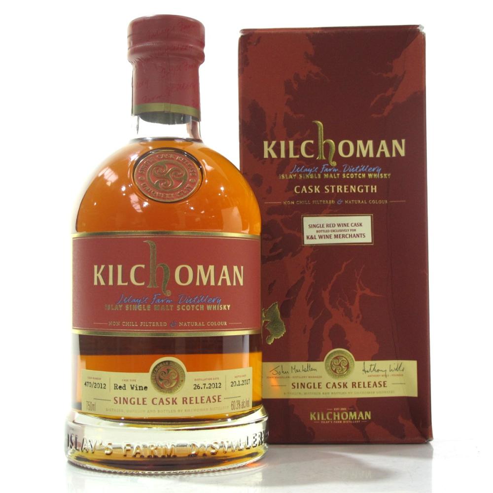 Kilchoman 2012 Single Red Wine Cask 75cl / K&L Wines Exclusive