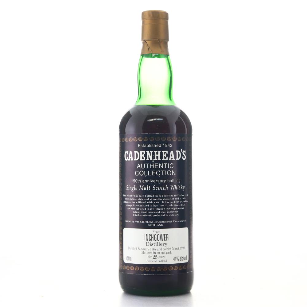Inchgower 1967 Cadenhead's 25 Year Old / 150th Anniversary