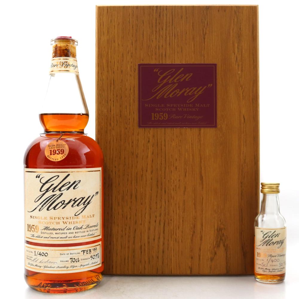 Glen Moray 1959 including 5cl / Bottle #1