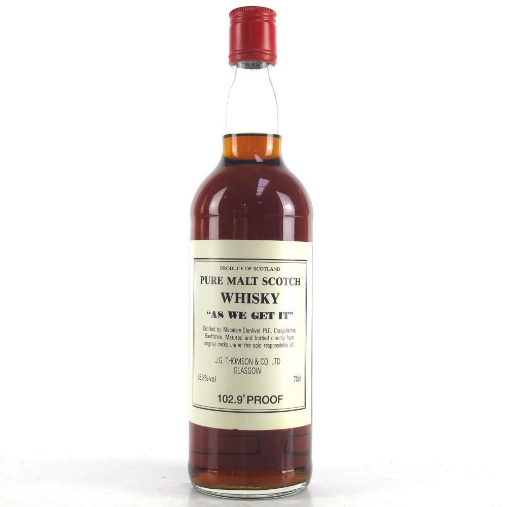 Macallan As We Get It 1990s