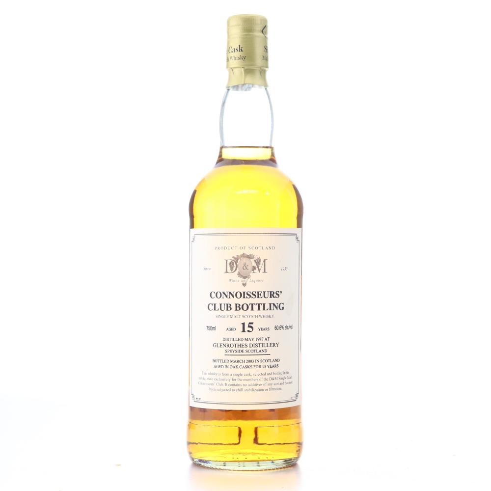 Glenrothes 1987 D&M 15 Year Old 75cl / US Import