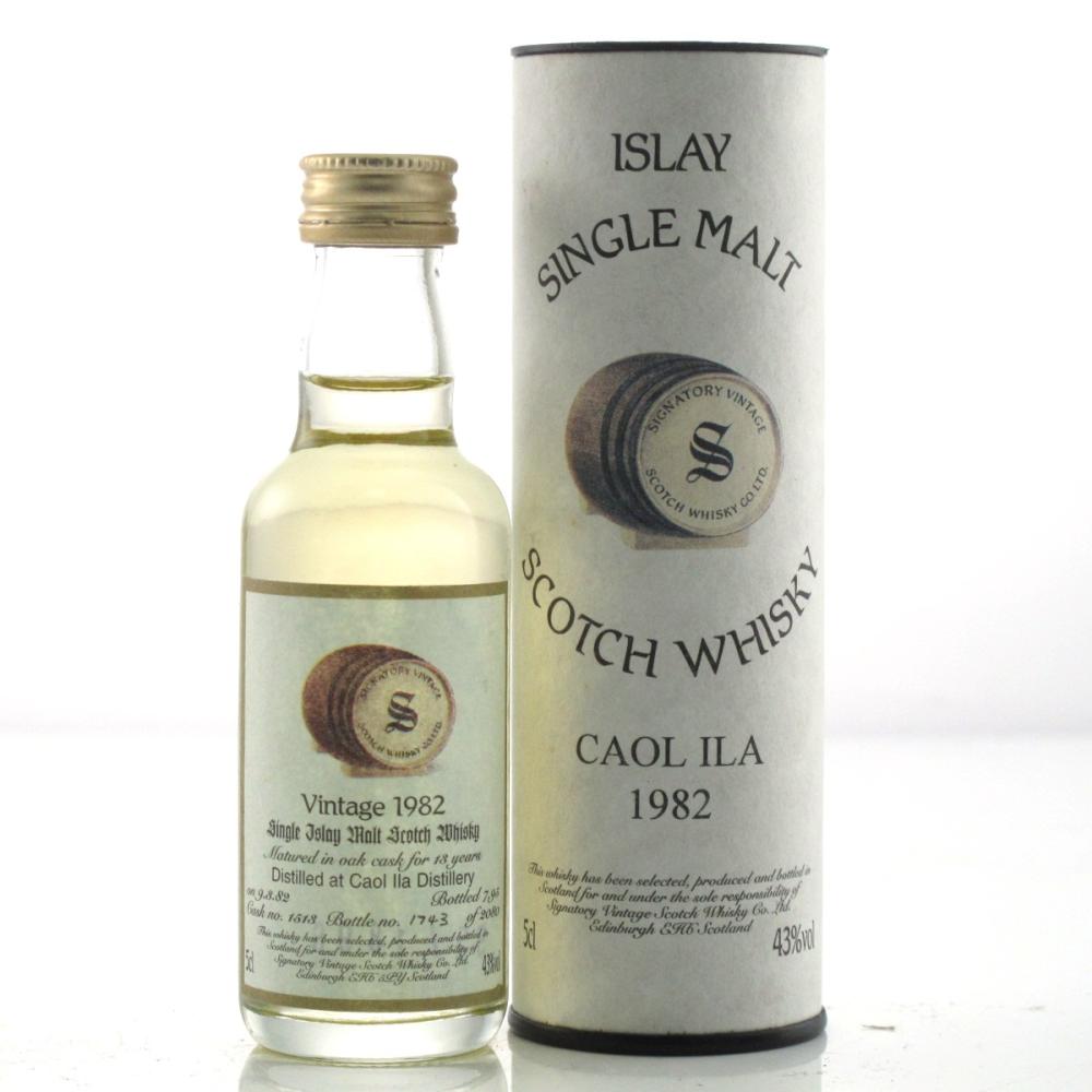 Caol Ila 1982 Signatory Vintage 13 Year Old Miniature​ 5cl