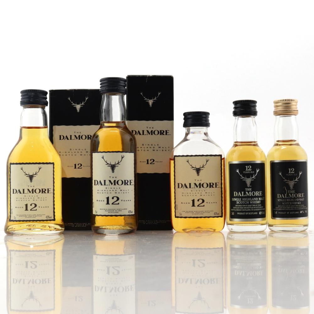 Dalmore 12 Year Old Miniatures x 5