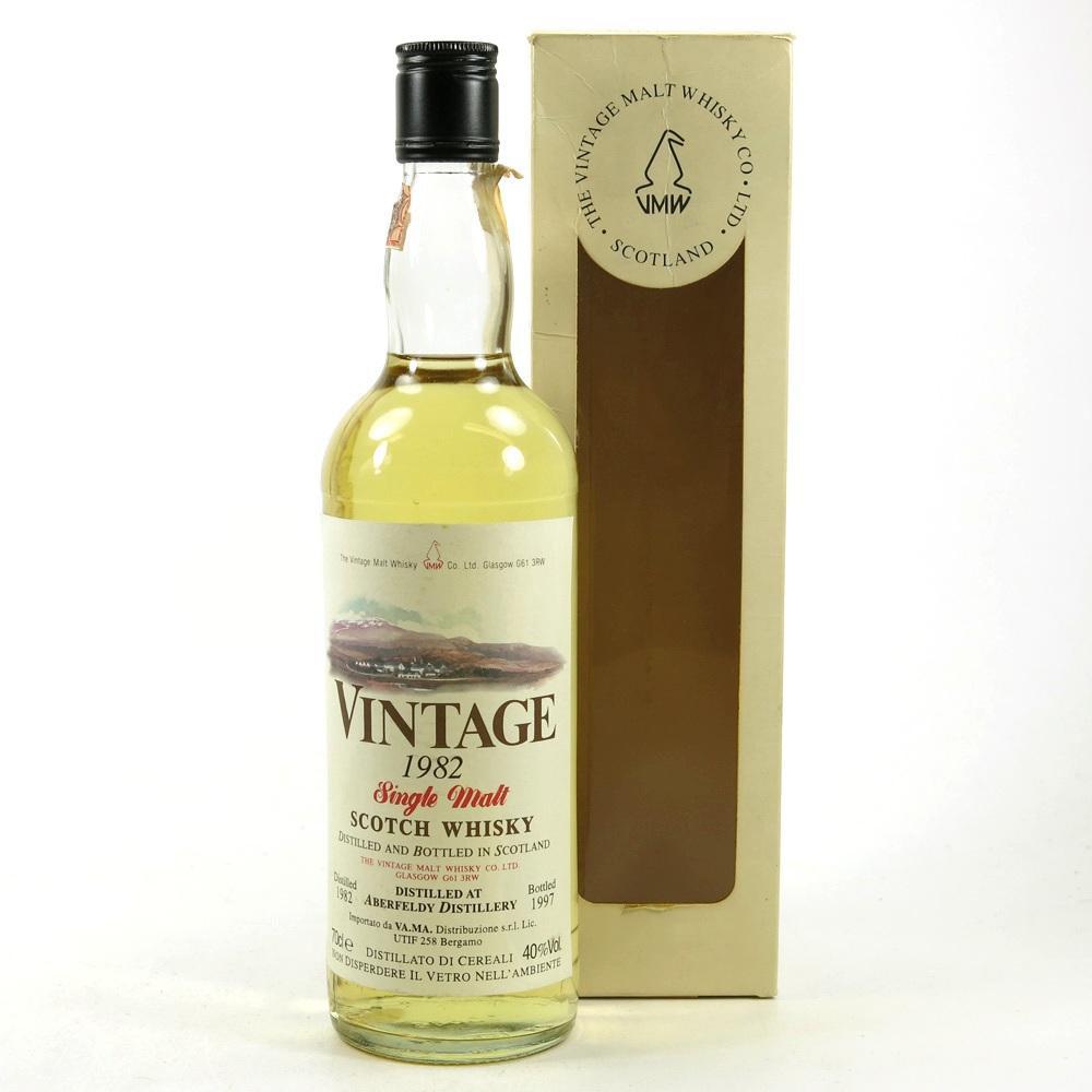 Aberfeldy 1982 Vintage Malt Whisky Co 15 Year Old