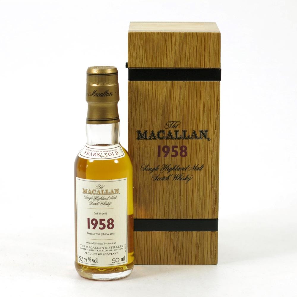 Macallan 1958 Fine and Rare Miniature 5cl