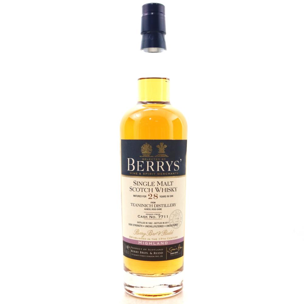Teaninich 1982 Berry Brothers and Rudd 28 Year Old