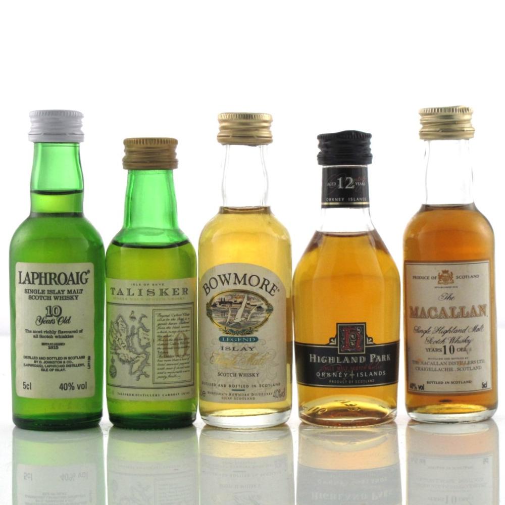 Single Malt Miniature Selection 5 x 5cl / including Macallan 10 Year Old
