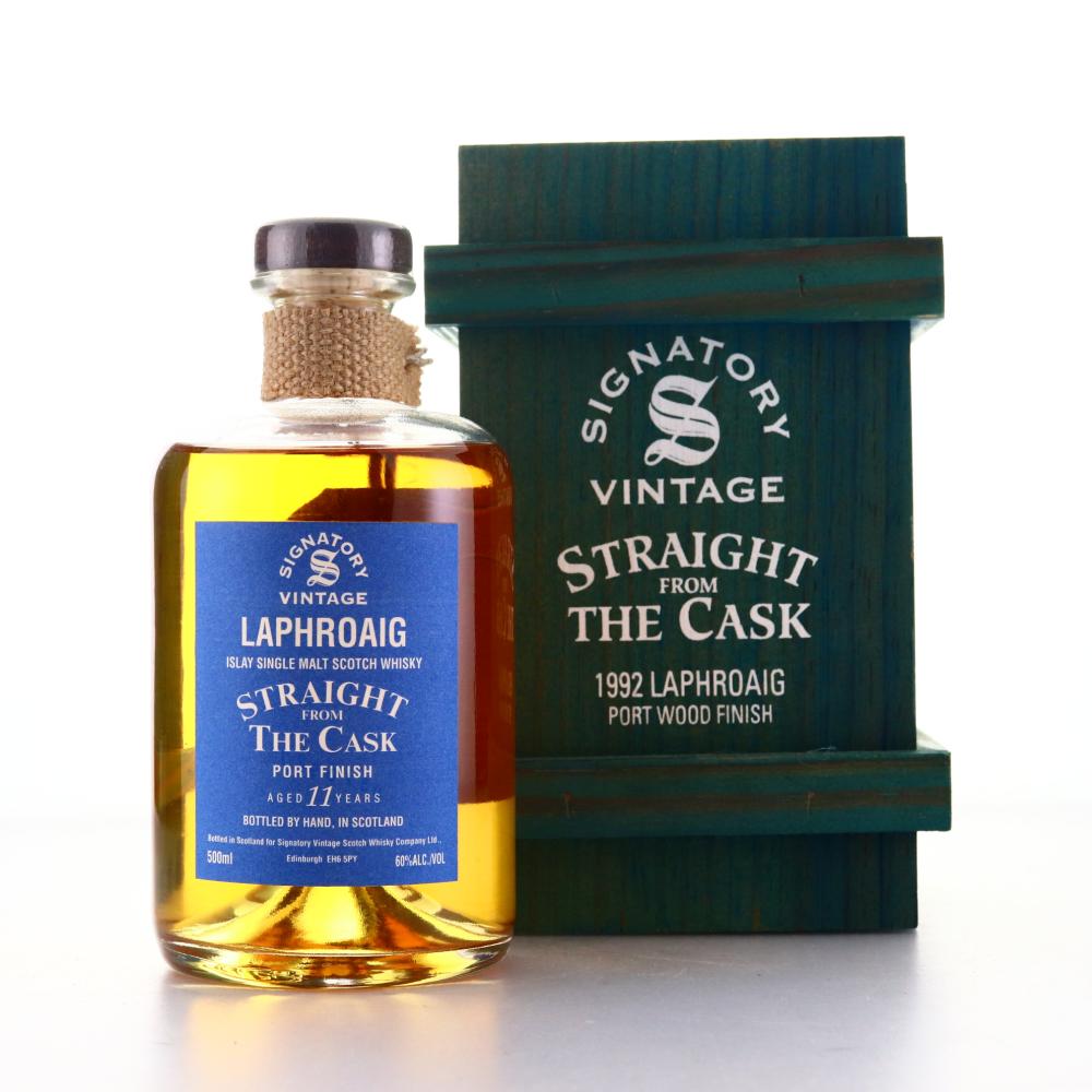 Laphroaig 1992 Signatory Vintage 11 Year Old Port Finish 50cl