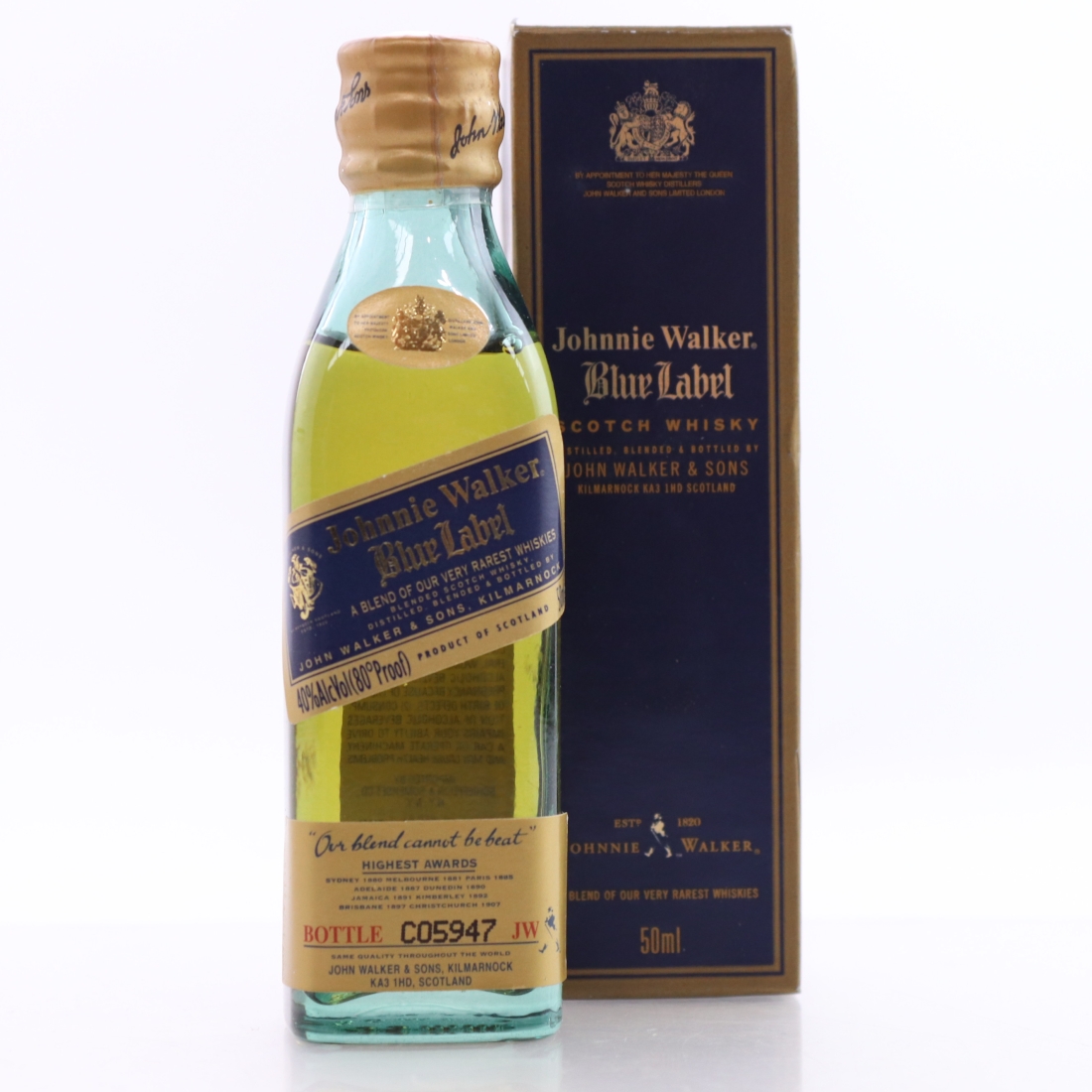 Johnnie Walker Blue Label Miniature 5cl / US Import