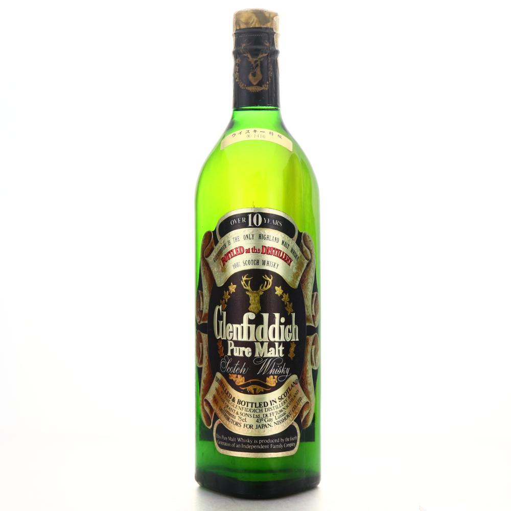Glenfiddich 10 Year Old Pure Malt 1970s / Nisshoku Import