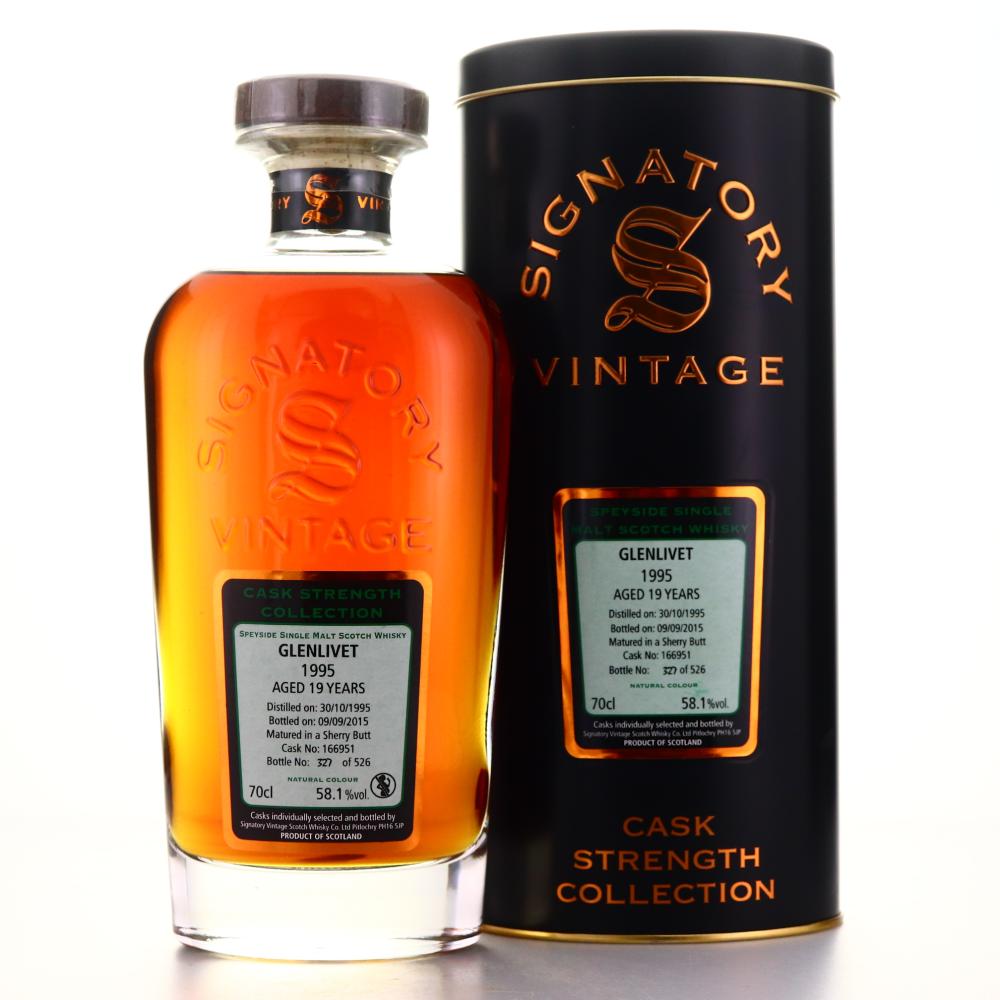 Glenlivet 1995 Signatory Vintage 19 Year Old Cask Strength