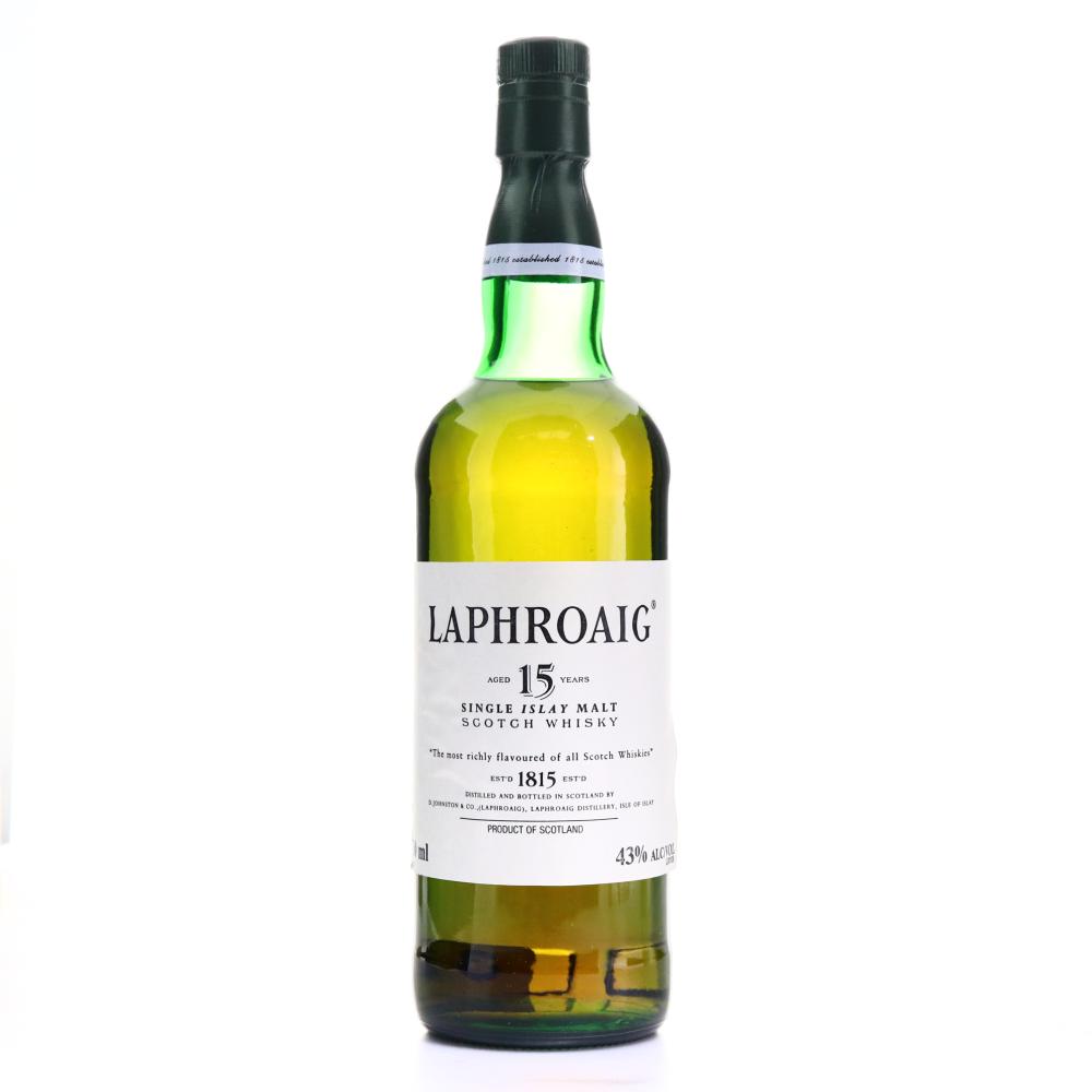 Laphroaig 15 Year Old Pre-Royal Warrant 75cl / Hiram Walker Import, US
