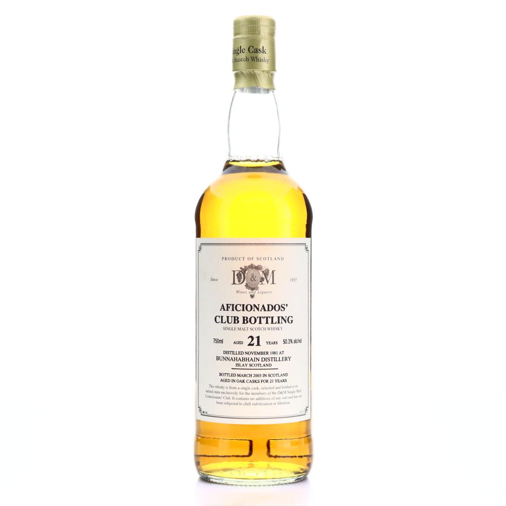 Bunnahabhain 1981 D&M 21 Year Old 75cl / US Import