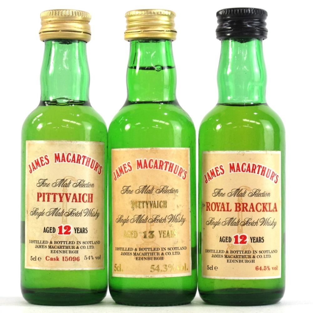 Pittyvaich & Royal Brackla James MacArthur Miniature 3 x 5cl