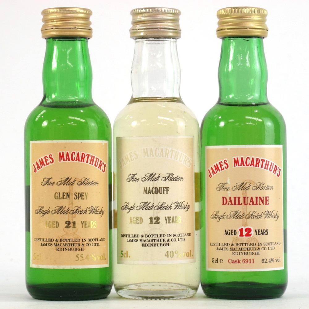 Speyside James MacArthur Miniatures 3 x 5cl