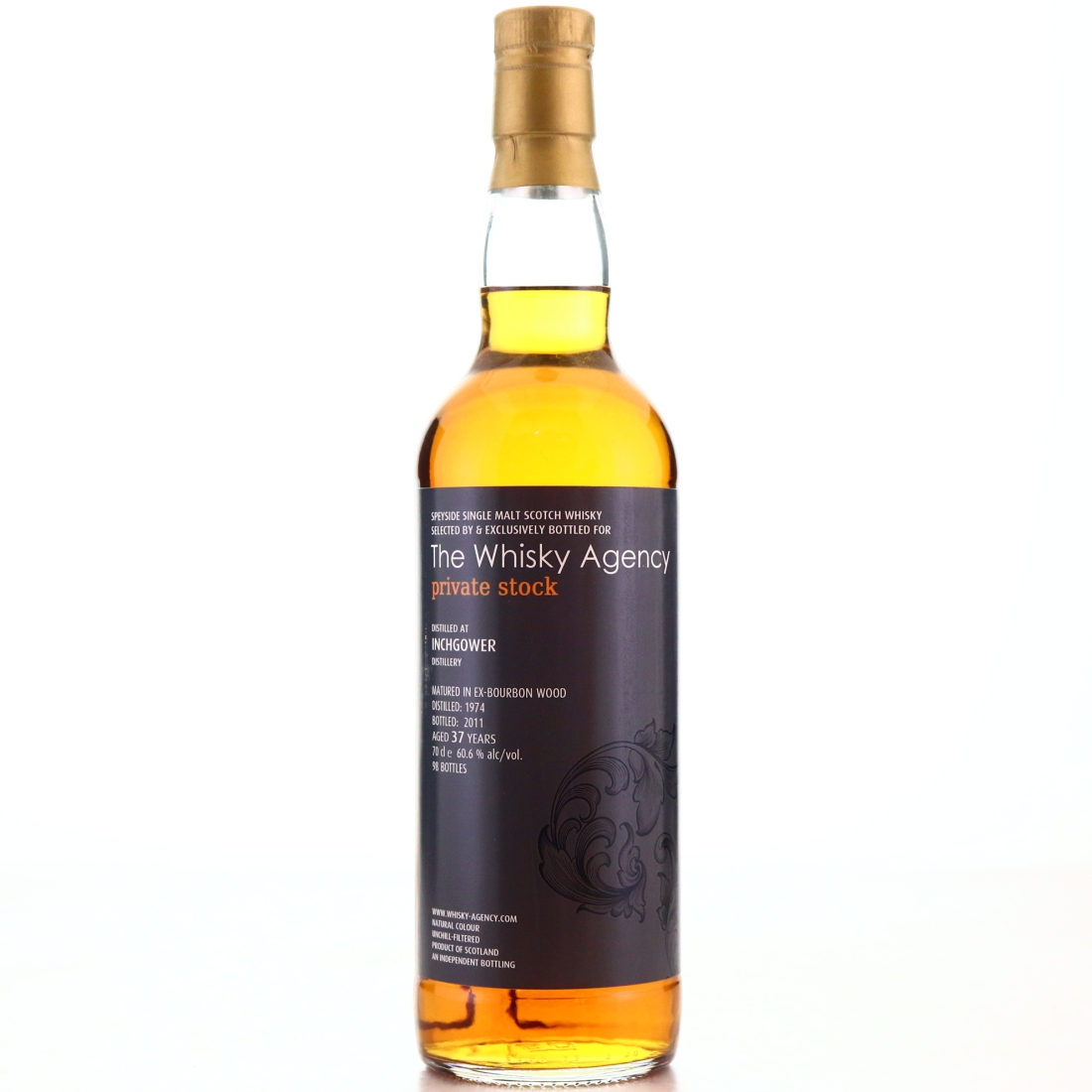Inchgower 1974 Whisky Agency 37 Year Old Private Stock