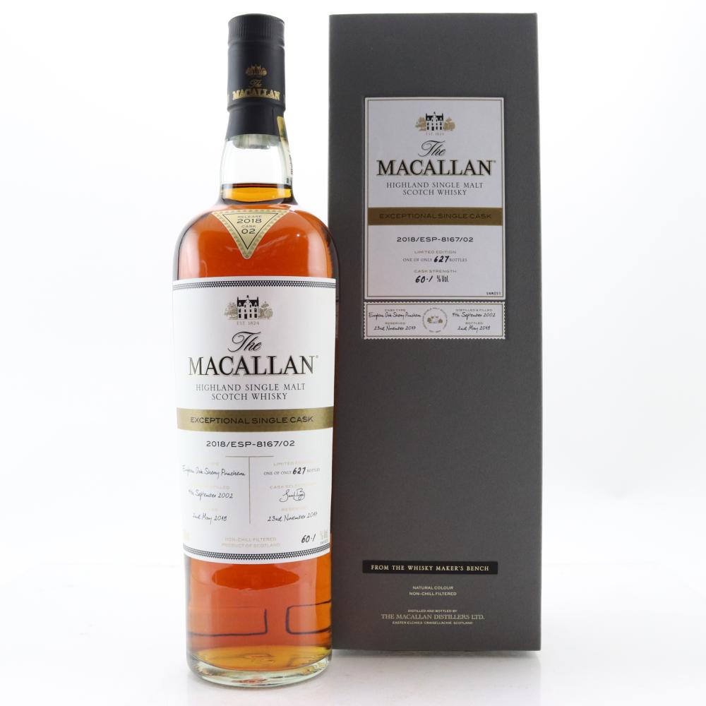 Macallan 2002 Exceptional Cask #8167-02