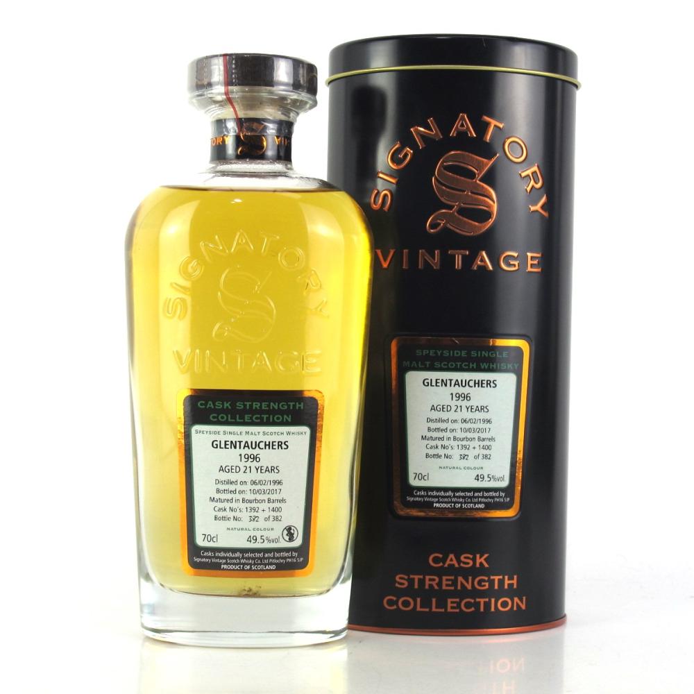 Glentauchers 1996 Signatory Vintage 21 Year Old Cask Strength