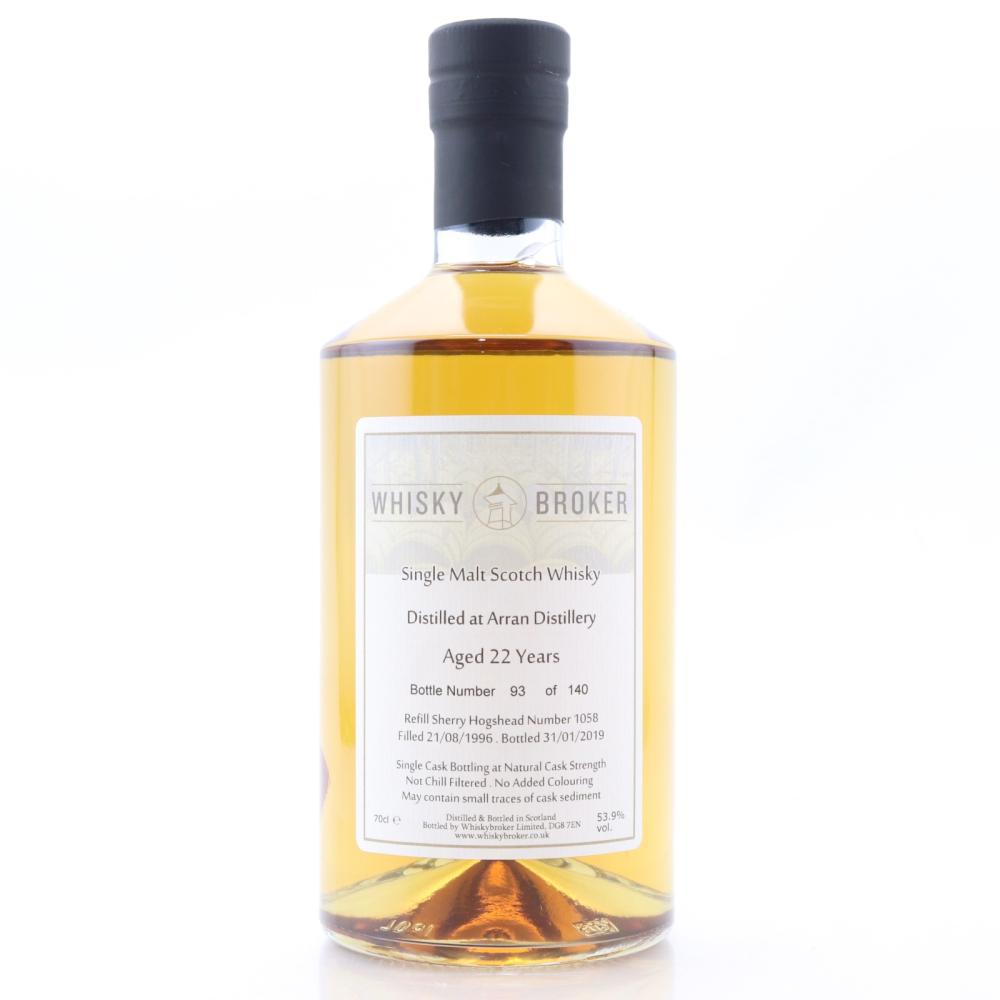 Arran 1996 Whisky Broker 22 Year Old