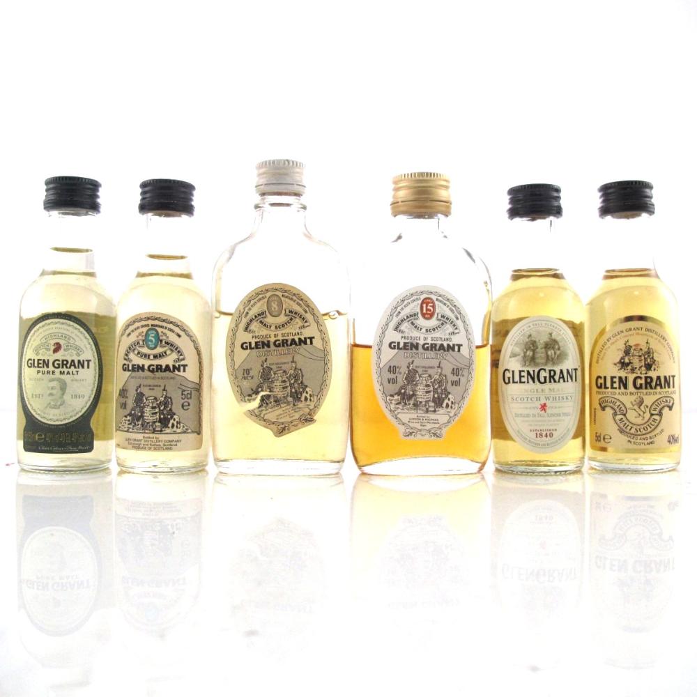 Glen Grant Miniature Selection x 6 / including 15 Year Old